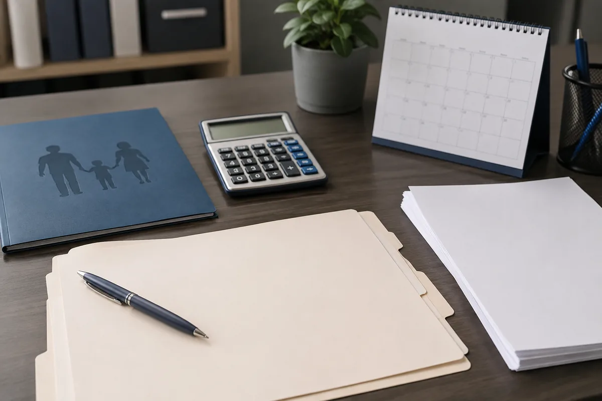 Child support document preparation paperwork for Shasta County families