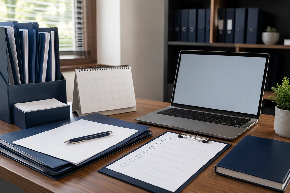 Legal document assistant preparing client paperwork in Redding, California